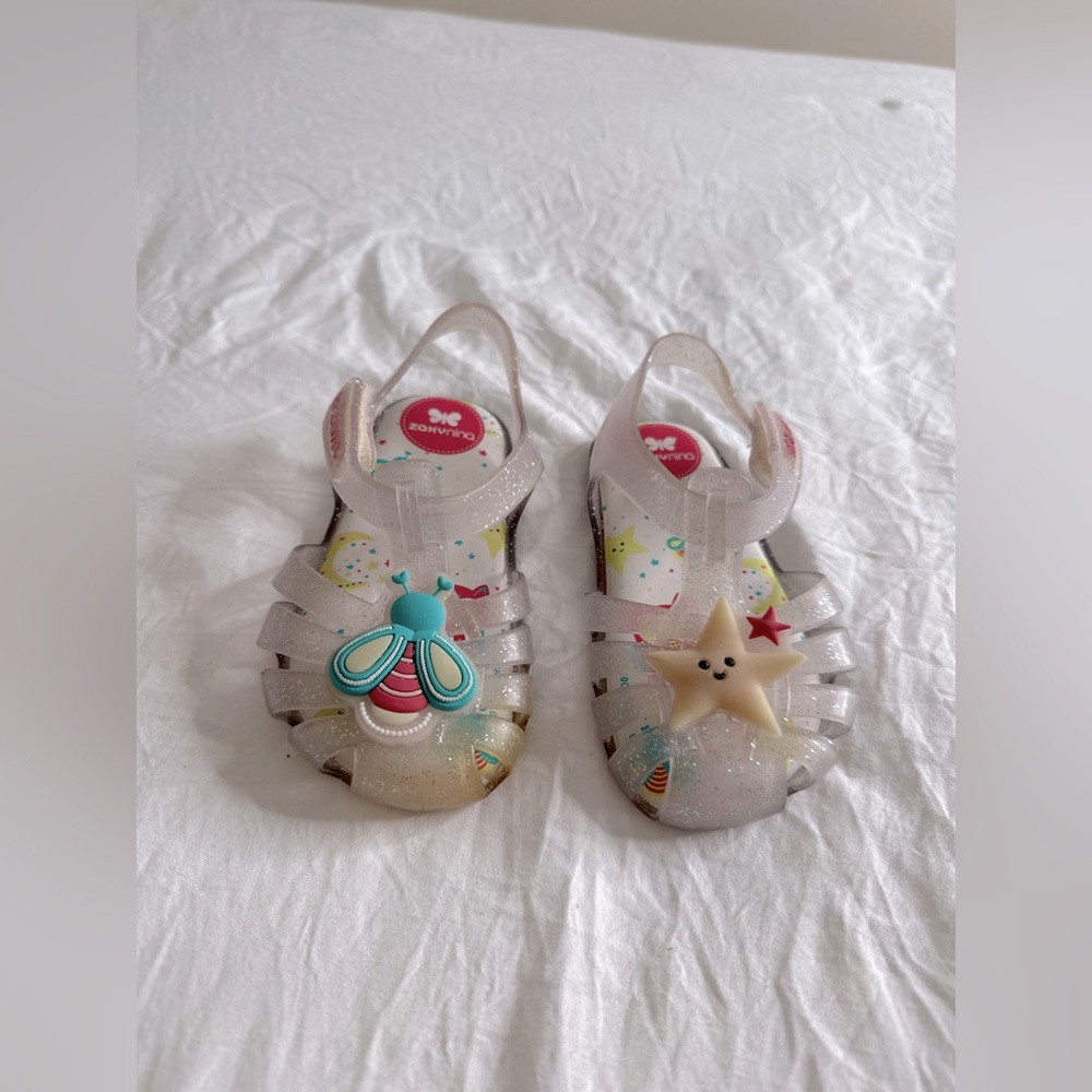 Zaxy Glow in the Dark Soft Jelly bumblebee 
& Star Sandal